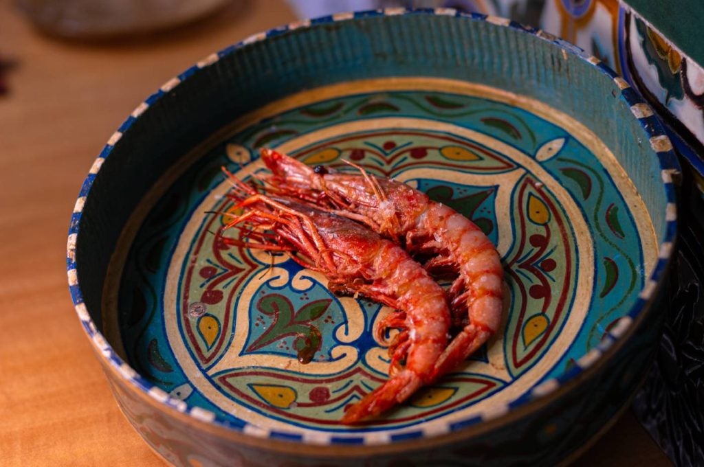 Gamba roja de Huelva a la plancha
