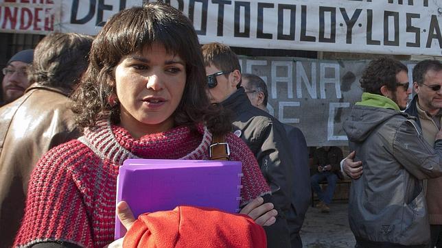 La europarlamentaria de Podemos y candidata a optar a la presidencia de la Junta, Teresa Rodríguez