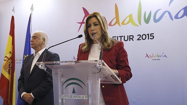 Susana Díaz, el pasado miércoles en Fitur