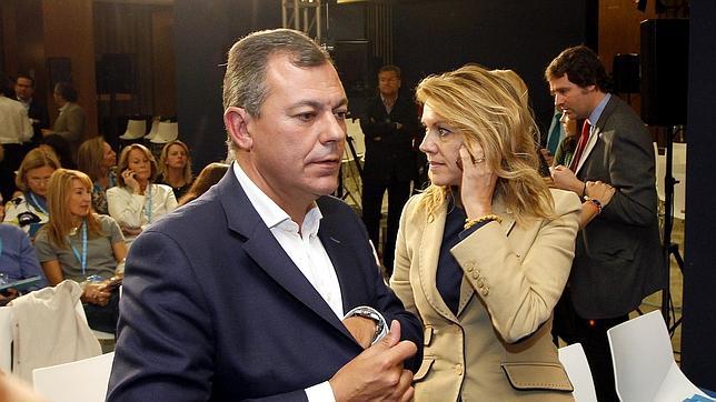 José Luis Sanz y Dolores de Cospedal