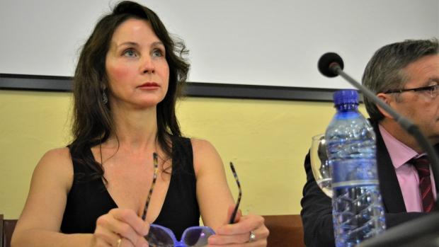 La juez Mercedes Alaya, durante su ponencia sobre independencia judicial.
