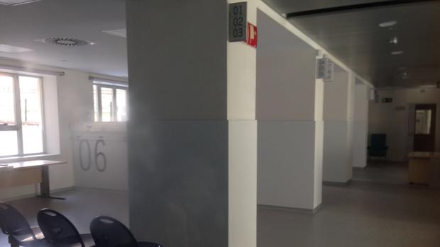 Área de Urgencias recién rehabilitadas del Regional de Málaga, nuevas pero aún cerradas