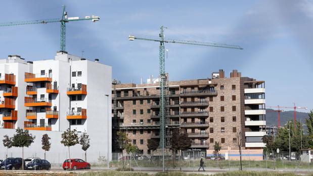 Edificios en construcción en la zona de Poniente