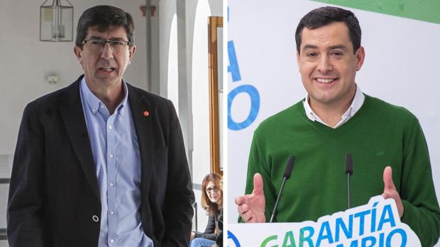 Juan Marín y Juanma Moreno