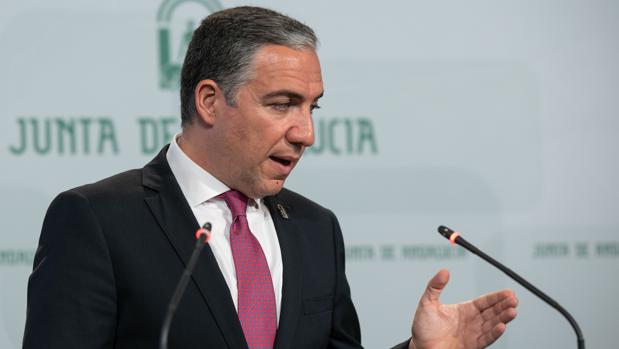 El portavoz y consejero de Presidencia, Elías Bendodo