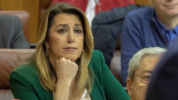 Susana Díaz, en el Parlamento andaluz