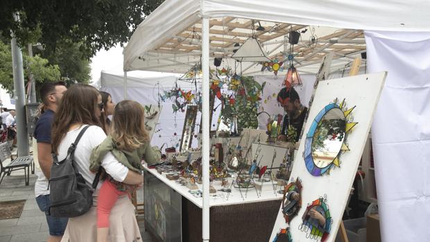 Un puesto de artesanía en Córdoba