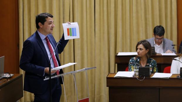 Bellido (PP) en su intervención en el debate sobre el estado de la ciudad