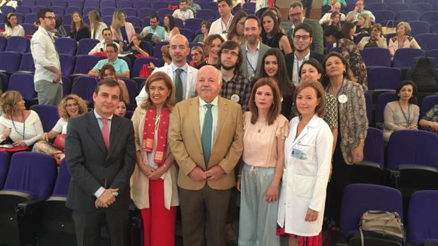 El consejero de Salud, hoy en el arranque de las Jornadas de Comunicación Sanitaria en el Reina Sofía