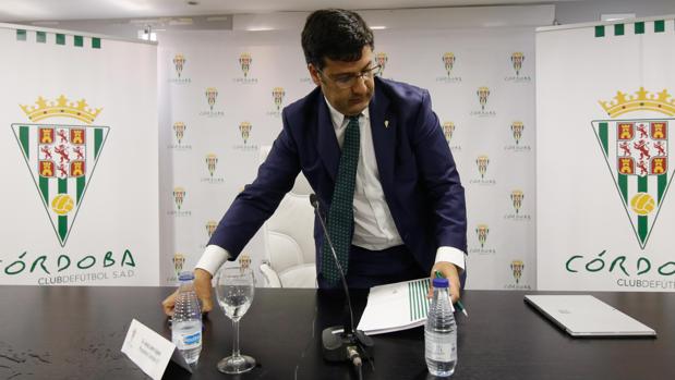 El presidente del Córdoba CF, Jesús León