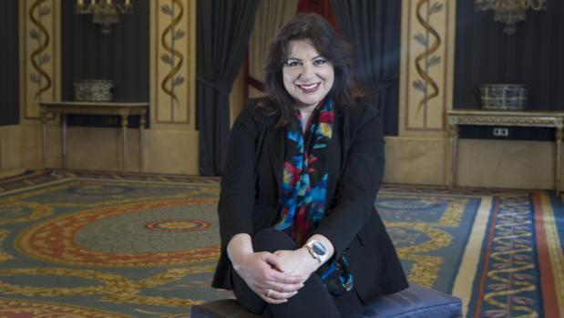 Daniela Barcellona, en una de las salas del Teatro Real
