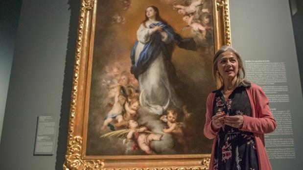 La consejera Patricia del Pozo durante una visita al Museo de Bellas Artes