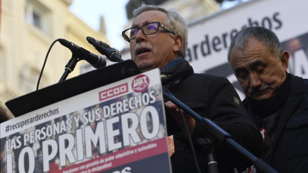 Manifestación de UGT y CC.OO,