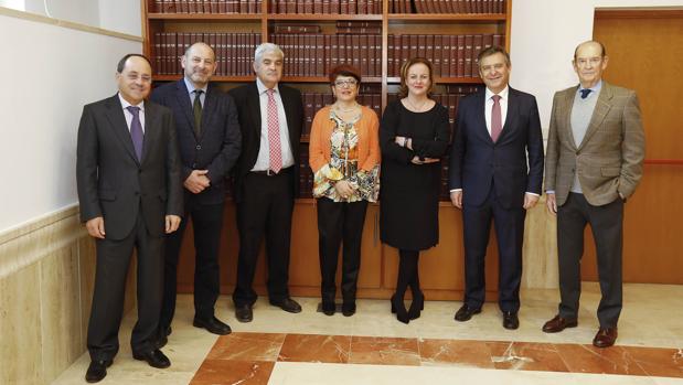 Miguel González, Alfonso Vargas, José Manuel Almendros, Teresa Álamo, Natalia González Hereza, Francisco Arteaga y José María Piñar Parias