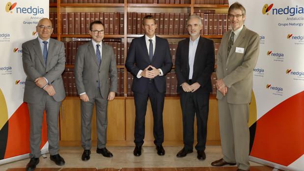 Miguel Ángel Baquedano, Rubén García Lancharro, Francisco Bueno, Aquilino Alonso y Frank Rogalla