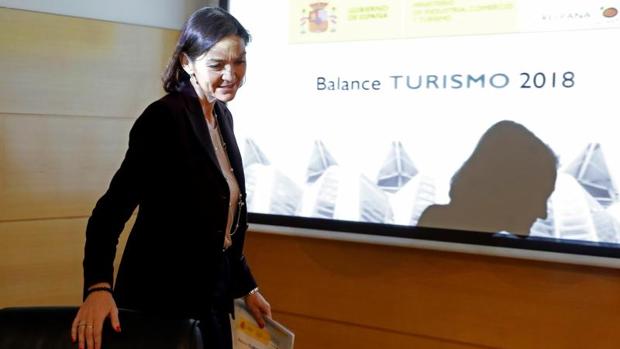 Presentación de los datos de turismo de 2018 por parte de la ministra de Industria y Turismo