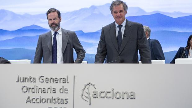 José Manuel Entrecanales (dcha de la imagen), presidente de Acciona