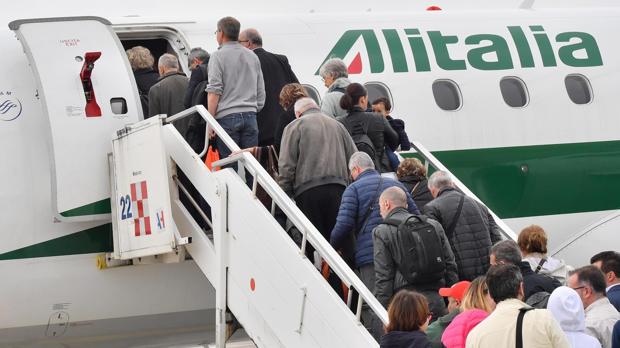 La compñía Alitalia ha sido una de las más afectadas por la huelga