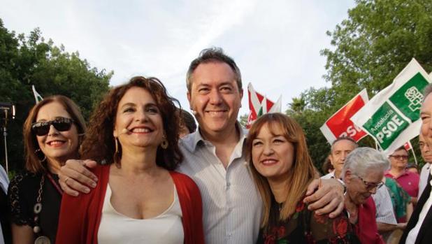 María Jesús Montero, Juan Espadas y Verónica Pérez