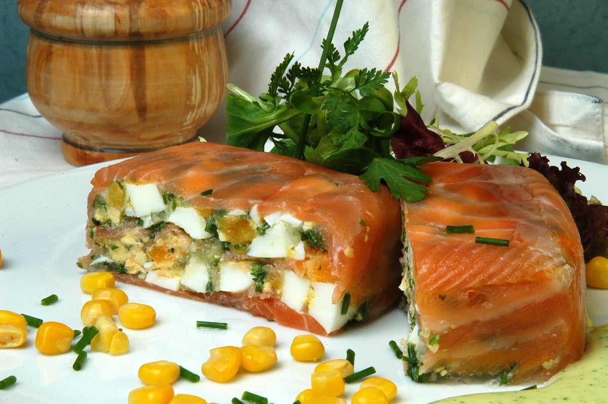 Terrina de salmón y huevo Gurmé