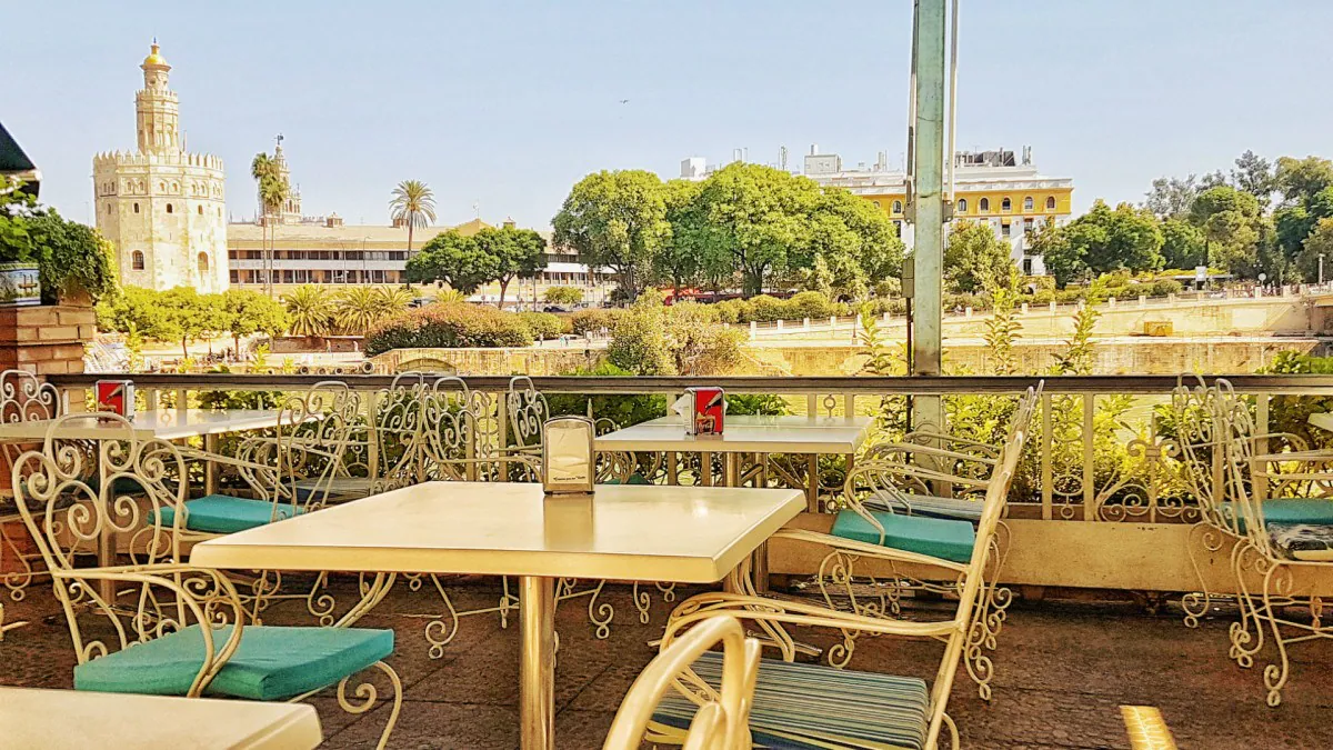 Terraza con vistas: restaurantes con vistas al río