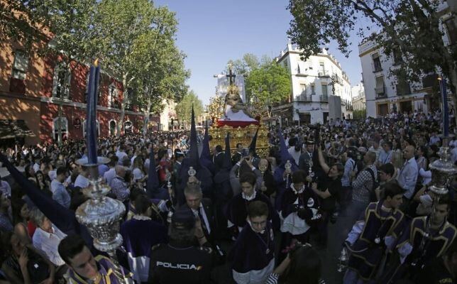 Cristo del Baratillo el Miércoles Santo de la Semana Santa de Sevilla. Foto: Vanessa Gómez