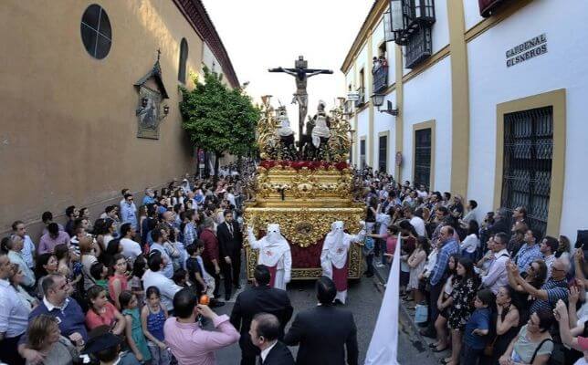 Cristo de las Siete Palabras el Miércoles Santo en la Semana Santa de Sevilla. Foto: J.M.Serrano