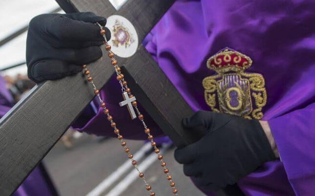 Nazareno de La O el Viernes Santo de la Semana Santa de Sevilla. Foto: Juan José Úbeda