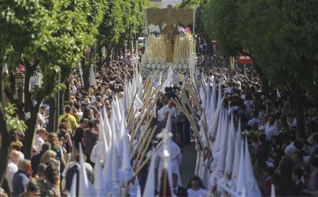Virgen de la Salud de San Gonzalo el Lunes Santo. Foto: Rocío Ruz