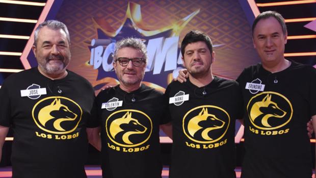 José, Valentin, Manu y Erundino, conocidos como «Los lobos», en «Boom»