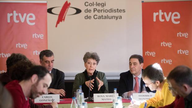Rosa María Mateo, este martes en Barcelona