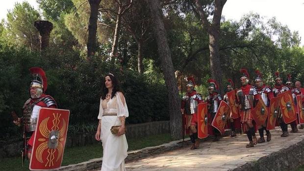 Una recreación de la Centuria Romana en Santiponce