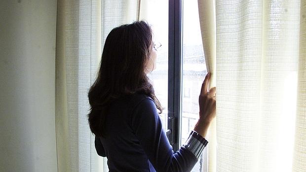 Una mujer maltratada que denunció a su pareja