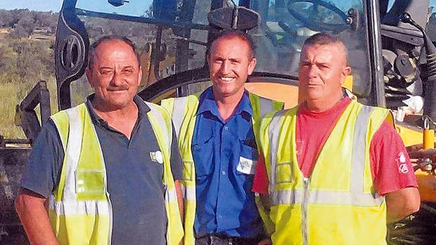 Los tres trabajadores que encontraron el tesoro de Tomares