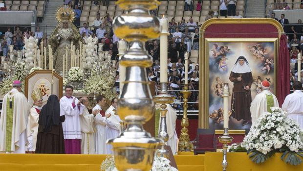 Un momento del acto de beatificación de Santa María de la Purísima