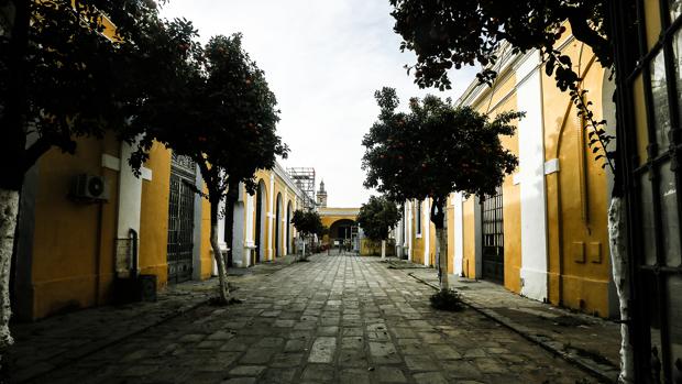Patio central de la antigua Fábrica de Artillería