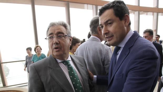 Juan Ignacio Zoido y Juanma Moreno, en una imagen de archivo