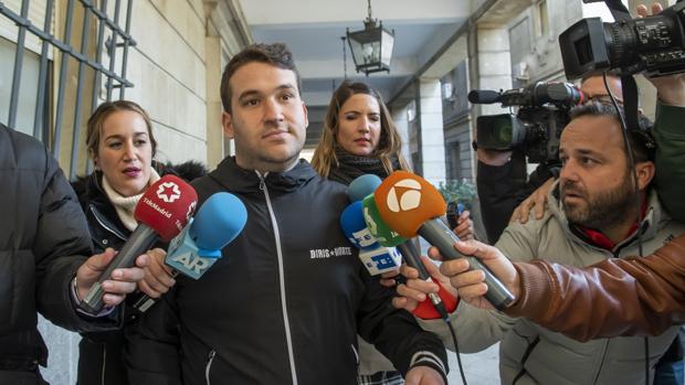 Uno de los miembros de la Manada, Ángel Prenda, en los juzgados de Sevilla el pasado miércoles