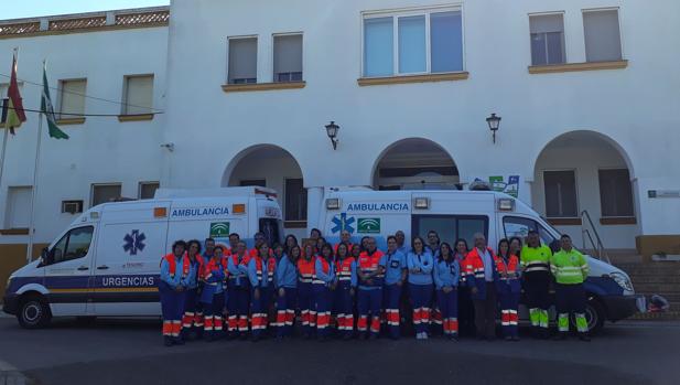 Parte del equipo de profesionales de este servicio clínico, cuya sede la tiene ubicada en el hospital El Tomillar